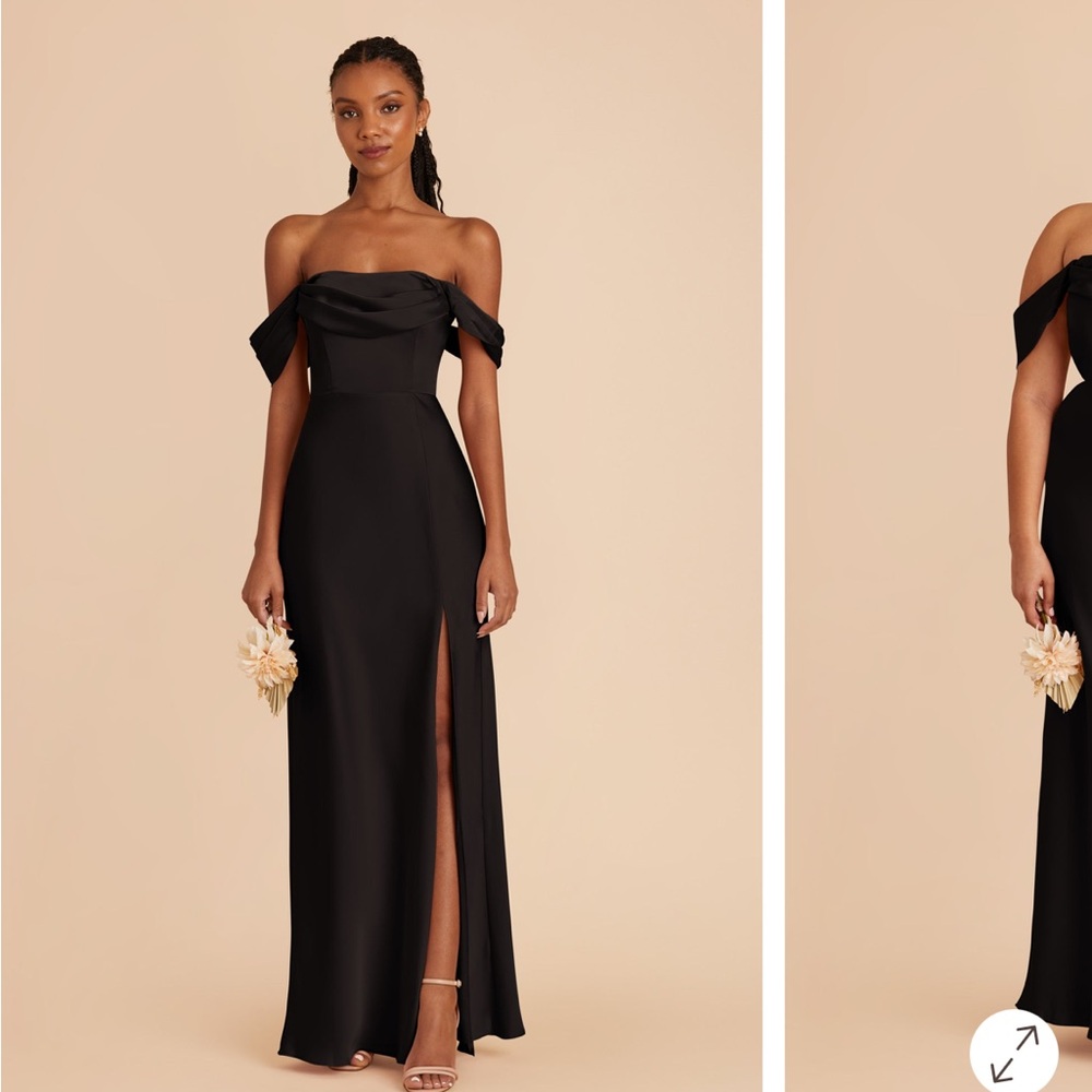 Black Off-Shoulder Formal Dress